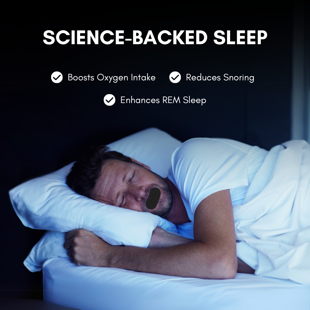 Breathe Aid Mouth Tape (Black)