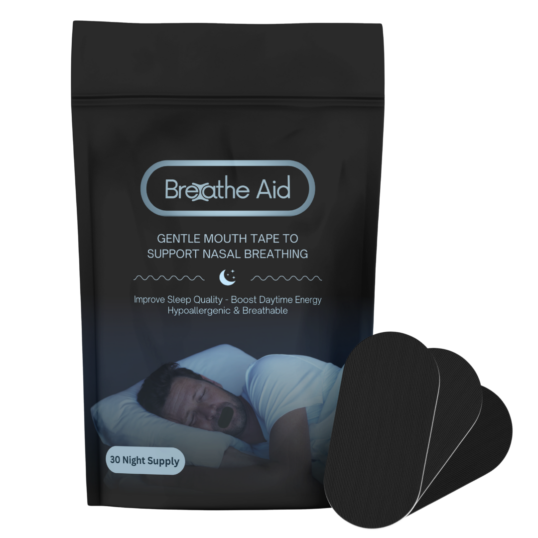 Breathe Aid Mouth Tape (Black)