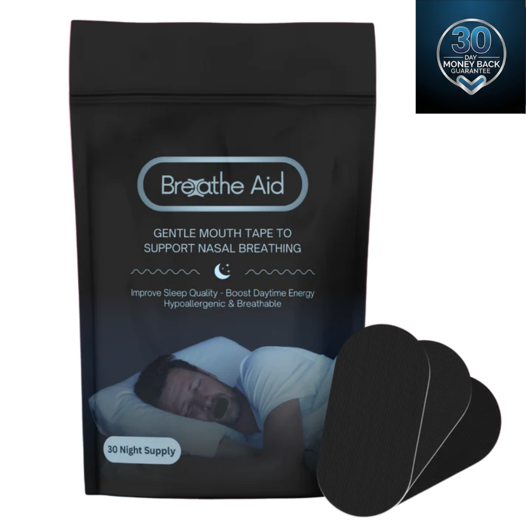 Breathe Aid Mouth Tape (Black)